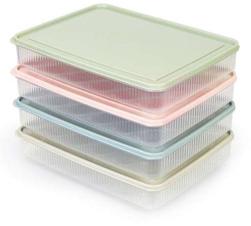 OKUMEYR Bandeja de Huevos de Plástico Transparente Protección contra Roturas para Mantener la Calidad y Ahorrar Espacio el Refrigerador