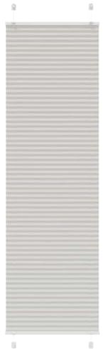vidaXL Plissee Hellgrau 65x200 cm Stoffbreite 64,4 cm Polyester, Faltrollo, Klemmfix, Plisseerollo, Jalousie, Rollo, Plisseerollo für Fenster
