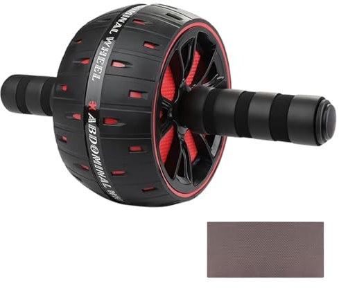 Exercise Roller Wheel, Bauchtrainer Rad, Rad mit Kniepolster, Core Strength Home Gym Equipment, Ab Machine für Zuhause, Bauchroller Wheel mit Knieschoner