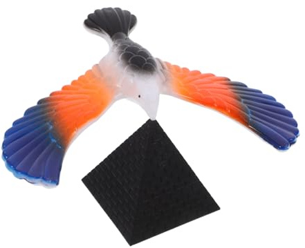 Zerodeko Balanced Eagle Toy Bird Decor for Home Pyramid Stand Balancing Bird Ornaments Educational Toys for Boy Girl Fun Desktop Ornament