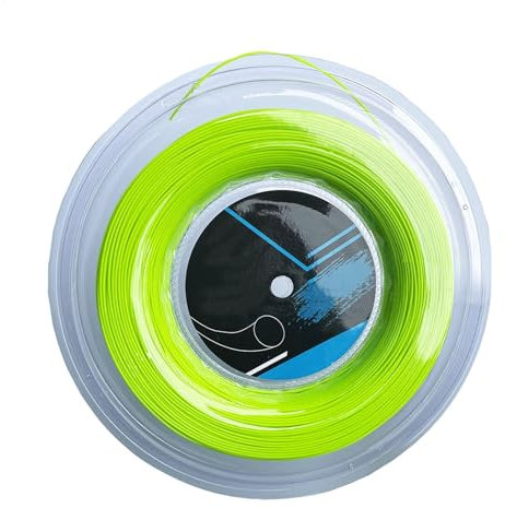 Gungtj Cuerda de tenis, 200 m de alta resistencia, absorción de golpes, rendimiento resistente y resistente, tensión óptima para control de pelota de 9.06 x 9.06 x 1.57 pulgadas, para competición y