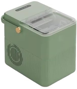 Sorbetière Sorbetière électrique portable sur comptoir, 33 lb en 24 heures, 9 cubes en forme de boule prêts en 6 minutes, parfait pour les fêtes et la fabrication de glaces à la maison (Green)