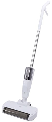 Walmeck Máquina de Fregar Eléctrica Luz LED Wet Dry Cordless Mop para Pisos Duros Piedra Azulejo