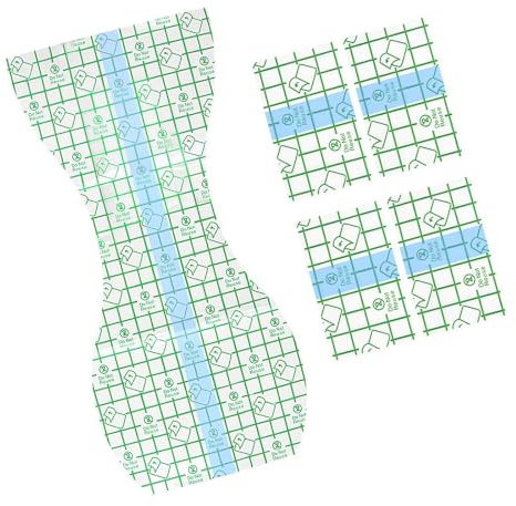 Autocollants de natation en polyuréthane 14 x 31 cm - Transparents et invisibles - Patchs imperméables pour piscine et spa - Protection de zone privée - Bandage invisible