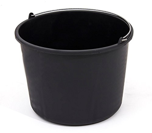 3-er Set Baueimer Kunststoff 20 Liter Eimer Mörteleimer Kübel Haus Bau Skala