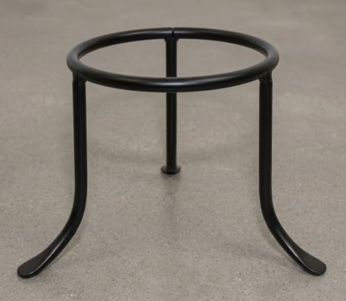 arterameferro Trespolo Treppiedi Fioriera in Ferro Battuto Modello Vesuvio 20 cm Nero Argento per Interno ed Esterno