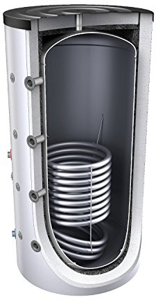 1000 Liter Pufferspeicher mit 1 Wärmetauscher inkl. Isolierung und Versand