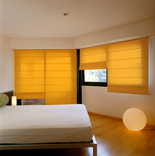 VIEWTEX | Estor Plegable Básico Traslúcido | Color: Crema | Medidas: 75 X 250cm | Fabricado en España | Garantia 5 años