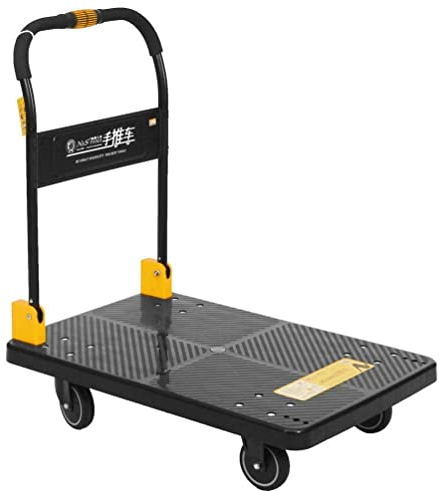 N&S Bollerwagen Klappbar Einhandwagen mit Leise Rollen Tragkraft 350 kg