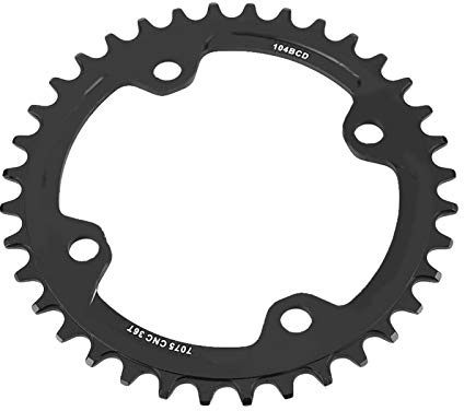 Alomejor Kettenring für Fahrräder, einfache Kette, 32T 34T 36T 38T 104 mm BCD Einfache Kette Ring für die meisten Rennräder, MTB, BMX