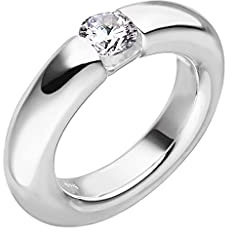 massiver Silber Ring Goldschmiedearbeit aus Deutschland - 5 mm Breite (Sterling Silber 925) (64 (20.4))