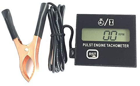 Testeur de compte-tours numérique, compteur d'heures de fonctionnement, compte-tours, convient pour tous les moteurs à essence avec bougies d'allumage.