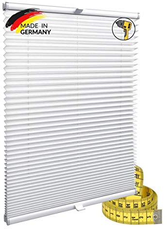 Gardinen21 Konfigurieren Sie Ihr eigenes Plissee mit Bohren Maßgefertigt für Türen & Fenster |Sonnenschutz und Blickdichte Rollos
