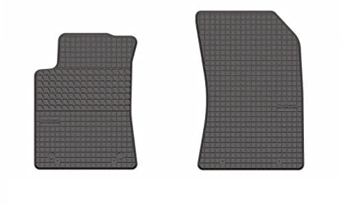 edecor Gummifussmatten Automatten Gummimatten Gummi Fußmatten für Citroen C3 III ab Bj. 2016 VORNE