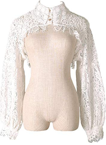 Elegtiskas Abnehmbare Dickey-Bluse mit falschem Kragen und halbem Hemdblusenkragen