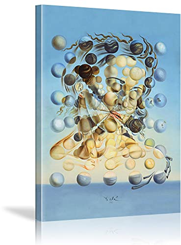 Salvador Dali Galatea Kugeln Ölgemälde Leinwand Gemälde Wandkunst für Wohnzimmer Dekor Moderne Kunst Berühmte Malerei 35x55cm(13.8x21.7in) Withframe
