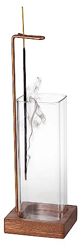 IMEEA Holz Räucherstäbchenhalter, Räuchergefäß und Weihrauchhalter Räucherstäbchenbrenner für Yoga, Meditation, Schlafzimmer und Büro