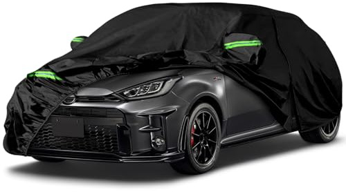 Autoabdeckung Wasserdicht für Toyota Yaris Vitz XP130/XP210/GS/GR 2011-2025 | Vollgarage Autoplane Outdoor Abdeckung Staubdicht Sonnen UV-Schutz Schneeschutz