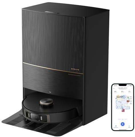 DREAME L30 Ultra Robot Vacuum Cleaner, 57.8°C Hot Water Mop Self-Cleaning, Mop Self-Drying, Mop Extend, Lifting, Refilling, Auto Empty, 7300Pa Suction Power, AI Action and 3D Navigation