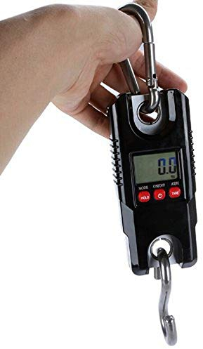 Bilancia da Cucina Elettronica Digitale Bilancia Multifunzione, Mini Bilancia da Gru Grande capacità 300 kg/0,1 kg Display LCD Bilancia da Appendere con Gancio Elettronico Digitale Accurata