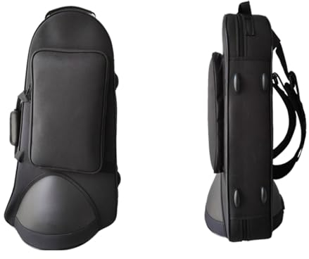 BailingDS Baritone Horn Case Instrument Bag Euphonium Bag Waterproof And Drop-Proof Stand-Up Keys Baritone Horn Bag With Pulleys Model Case Hard Shell Can Be Double Backing