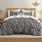 Dreamzie Funda Nordica Cama 180 Diseño de Ramas Grises con 2 Funda Almohada 65x65 cm Funda Nordica 260x240 de 100% Microfibra - Certificada Oeko Tex