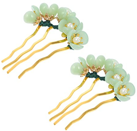 Mikinona 6stücke Vintage Haarnadeln Aus Jade Klassische Haarspangen Für Damen Retro Haarschmuck Für Hochzeiten Und Partys Dekorative Haaraccessoires Für Frauen Und Mädchen