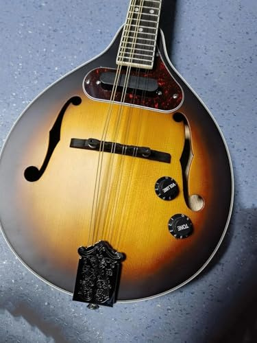 Mandolins Instrument for Beginner Musical Instruments Such As Sunset Color Black 8-String Mandolin
