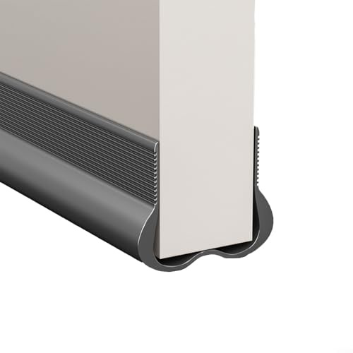 Wind- und wasserabweisender Zugluftstopper, geeignet für alle Jahreszeiten, Grau