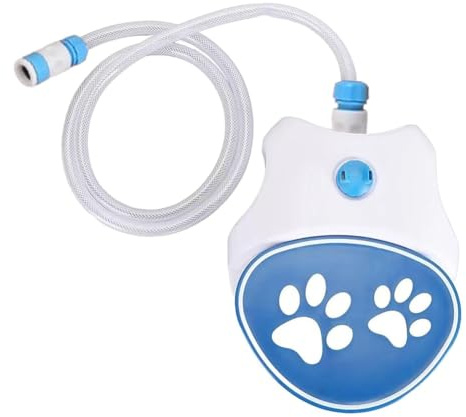 Boddceto Trinkbrunnen für Hunde - Wasserspielzeug und Trinksprinkler für Hunde mit Pfotenpresse und ständiger Wasserversorgung