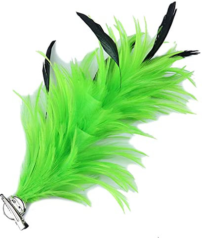 Kabelife Multicolor Federn Brosche Ansteckblume Corsage Federn Haarnadel Haarschmuck für Kleidung Taschen Hüte zum Hochzeit Bankett Party (Orange)