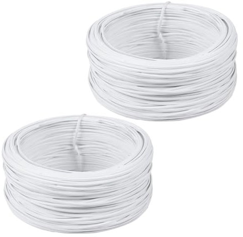 Happyyami 2rollen Pflanzendraht Gartendraht PVC-umwickelter Bindedraht Flachdraht Draht Für Pflanzen Bepflanzen