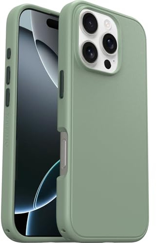 OtterBox Symmetry Series MagSafe skal för iPhone 16 Pro, stötsäkert, fallsäkert, skyddande tunt fodral, testad till militärstandard 3x, Grön
