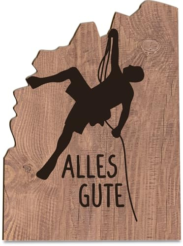 Pop Up Karte Berge Klettern Holzkarte - Geburtstagskarte mit Umschlag - Bouldern Geschenk, Klettern, Boulder Geschenke, Geschenke für Kletterer, Klettern Geschenk, Bouldering, Kletter Geschenk