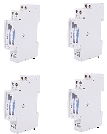 KEALLANS 4X Sul180A 15 Minutos Temporizador mecánico 24 Horas Programable Rail Din Temporizador Interruptor de relé de medición