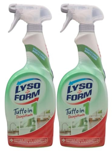 Detergente TUTTO IN 1 Disinfettante Indicato Per Le Superfici Lavabili Della Casa. Formula Senza Risciacquo 750ml (2 Unità)