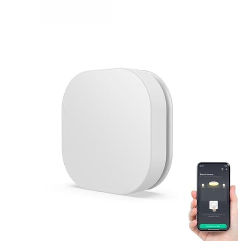 Gettimore Zigbee Wireless Smart Switch für Smart Home Automation | One-Touch-Steuerung für Lichter und Wechselstrom | Doppelklick Aus & Long-Press Sleep Modus | Kompatibel mit Zigbee Hubs