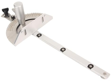 AKLOSIPY Jauge d'onglet Universelle pour Scie à Table avec 27 Butées d'angle - Outil en Aluminium pour une Coupe Précise sur les Scies à Table et Ruban