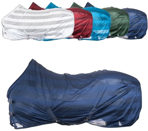RL24 - Fliegendecke für Pferde Basicline – Dunkelblau – Gr. 155cm