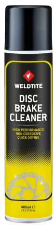 WELDTITE Disc Brake Aerosol Spray Cleaner for Bikes, Non-Corrosive & Quick-Drying Formula, 400 ml