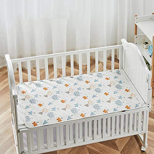QMZDXH Wiederverwendbare Urin Matte Abdeckung,Wasserdicht Wickelunterlage Für Babys Und Kleinkinder Atmungsaktiv 50 * 70CM 70 * 110CM