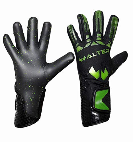 WALTER Guanti da Portiere Modello Partner (8,5, Black-Green Neon)