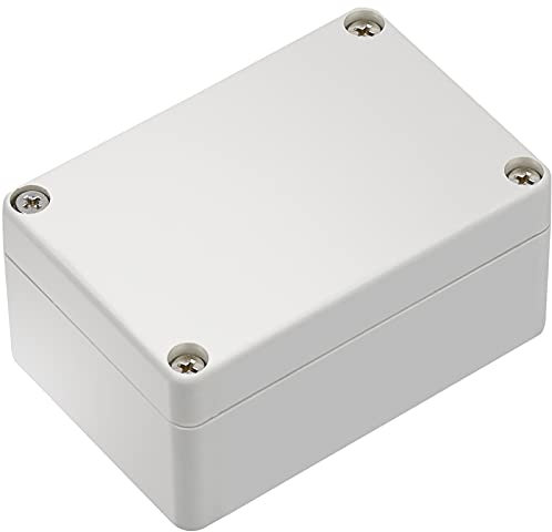 ABS Junction Box IP65 Waterproof PVC Plastic Outdoo Electrical Enclosure Terminal Box (100 x 68 x 50mm)