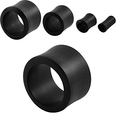 3-25 mm Ohr Piercing Flesh Tunnel Holz Areng Schwarz Black Plug Wood Nature 19 mm