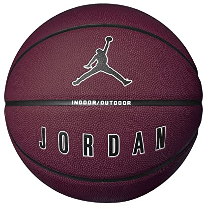 Jordan Ultimate 2.0 8P In/Out Ball J1008257-652, Unisex basketballs, Burgundy, 7 EU