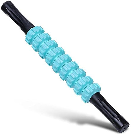 eyigylyo Back Leg Muscle Massager Roller Stick, Liposuction Body Roller Lymphatic Massage Roller Deep Tissue Trigger Points for Athletes, Yoga, Physical Therapy(Green)