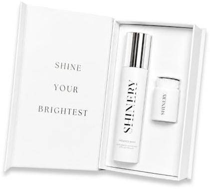 Shinery Radiance Wash Lyxig smyckesrengöring och borste Duo - Oprahs favoritsakslista - smyckesrengöring komplett presentset - perfekt för ringar, halsband och armband - ett måste för smyckesälskare