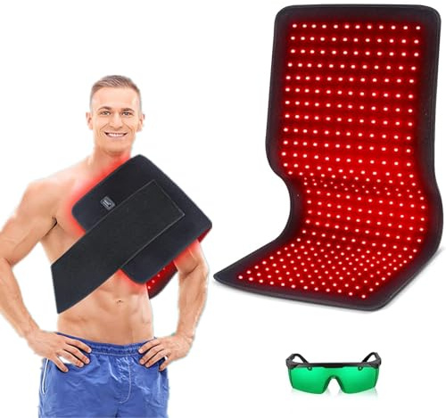I-THERA-U Lámpara de Luz Roja Terapia - 360LEDs Terapia de Luz Roja para el Cuerpo, 3-en-1 Chips 660 nm & 850 nm, Lámpara de Luz Roja Lámpara de Calor con Temporizador, Relaja los Músculos