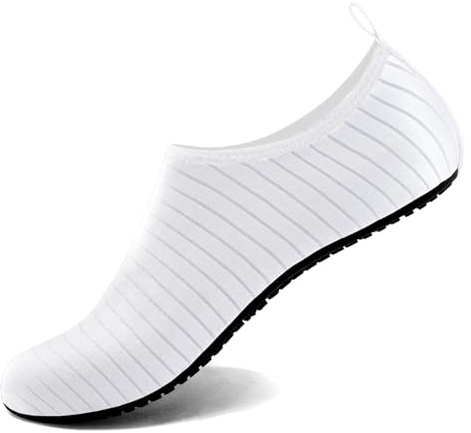 Steppli Wasserschuhe, Schwimmschuhe, Aquaschuhe für Damen und Herren, weiß, 35.5/36 EU