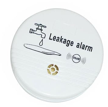 Hoement Wasserdetektor Ohne Batterie Hoher Sensitivitäts-wasseralarm Mit Lautem Dreifach-Sensor Für Keller Küche Badezimmer Energiesparender Wassersensor Zur Wasserleck-erkennung